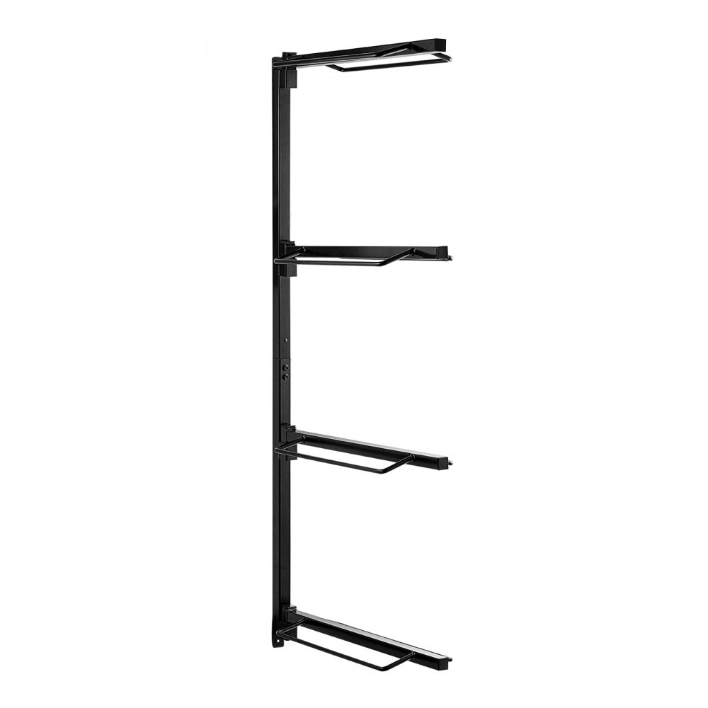 VEVOR Wall Mount Saddle Rack, 24 x 7 x 52 in, Four Tiers Horse Saddle Storage Rack, Heavy Duty  Equestrian Western and English Saddle Stand, Horse Blanket Holder for Tack Room Organization