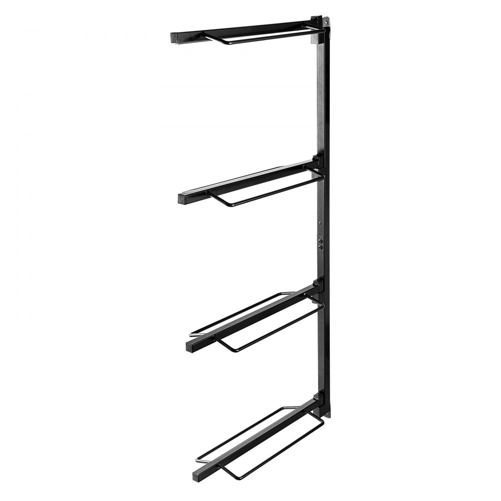 VEVOR Wall Mount Saddle Rack, 24 x 7 x 52 in, Four Tiers Horse Saddle Storage Rack, Heavy Duty  Equestrian Western and English Saddle Stand, Horse Blanket Holder for Tack Room Organization