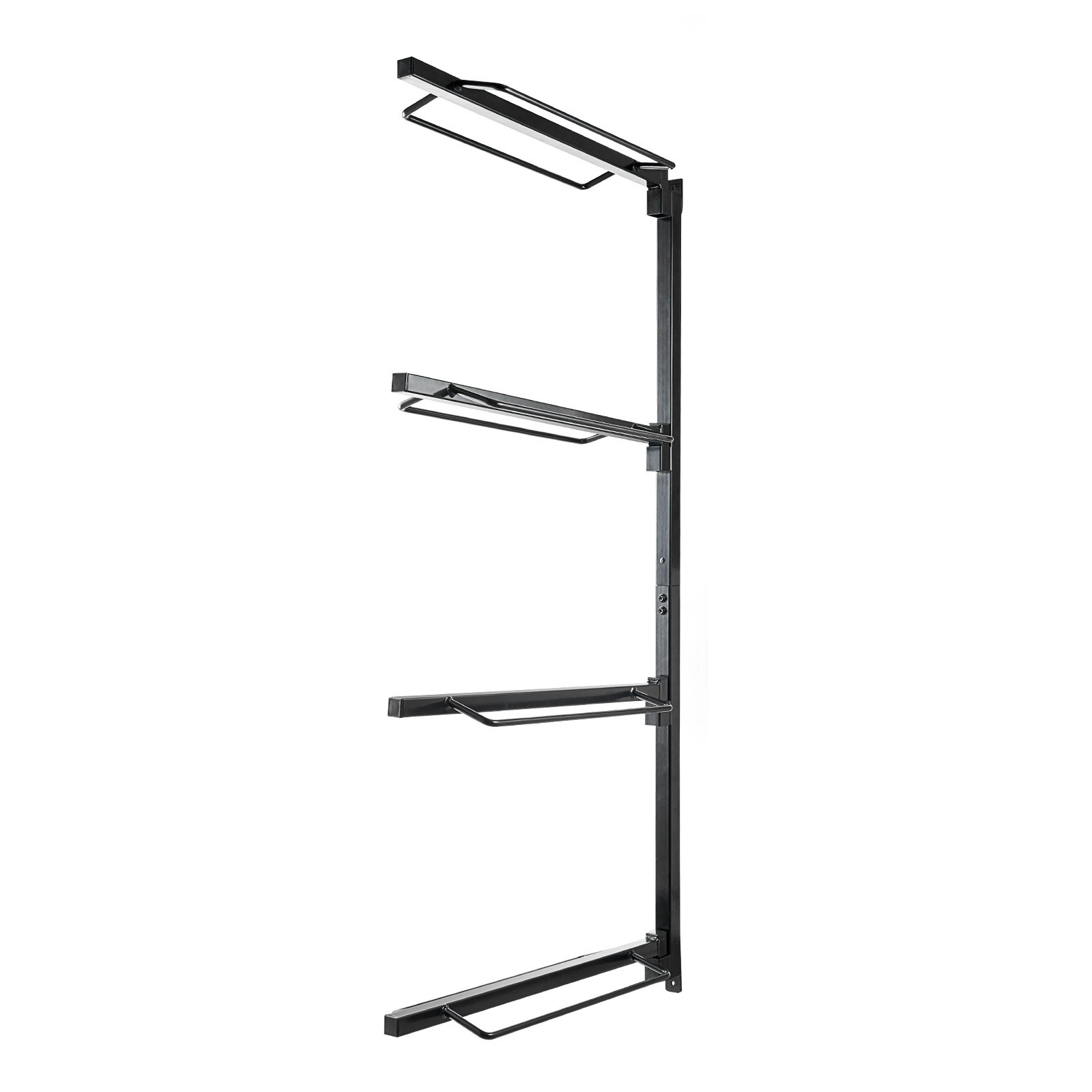 VEVOR Wall Mount Saddle Rack, 24 x 7 x 52 in, Four Tiers Horse Saddle Storage Rack, Heavy Duty  Equestrian Western and English Saddle Stand, Horse Blanket Holder for Tack Room Organization