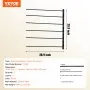 VEVOR Wall Mounted Saddle Rack Six Tiers English & Western Horse Saddle Stand