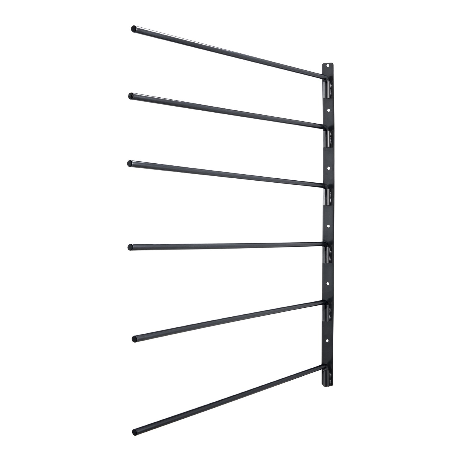 VEVOR Wall Mounted Saddle Rack, 785 x 760 x 30.5mm, Swing Out Saddle Holder, Six Tiers Horse Saddle Stand, Space Saving Horse Pad and Blanket Rack for Tack Room Organization Trailer Accessories