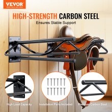 VEVOR Folding Saddle Rack 2 Packs Portable Freestanding Horse Saddle Stand