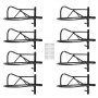 VEVOR Wall Mount Saddle Rack with Pad Bar 8 Packs Horse Saddle Rack Stand