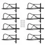 VEVOR Wall Mount Saddle Rack, 27.3 x 16.3 x 12.5 in, 8 Packs Horse Saddle Rack with Pad Bar, Portable Saddle Stand for English & Western Saddle, Horse Tack Storage for Equestrian Garden, Black