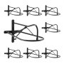 VEVOR Wall Mount Saddle Rack, 27.3 x 16.3 x 12.5 in, 8 Packs Horse Saddle Rack with Pad Bar, Portable Saddle Stand for English & Western Saddle, Horse Tack Storage for Equestrian Garden, Black