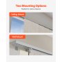 Panel Track Blinds Extendable Track from 45.8 in to 86 in W Trimmable Brown