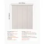 VEVOR Panel Track Blinds, Extendable Track from 116 cm to 218 cm W, Trimmable Panel Curtains Up to 243cm H, Adjustable Vertical Panel Blinds for Sliding Doors, Patio Doors, Room Divider, Light Brown