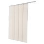 Persianas de panel VEVOR, riel extensible de 115 cm a 218 cm de ancho, cortinas de panel recortables de hasta 244 cm de alto, persianas de panel vertical ajustables para puertas correderas, puertas de patio y separadores de ambientes, color marrón claro