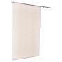 Persianas de panel VEVOR, riel extensible de 115 cm a 218 cm de ancho, cortinas de panel recortables de hasta 244 cm de alto, persianas de panel vertical ajustables para puertas correderas, puertas de patio y separadores de ambientes, color marrón claro