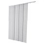 VEVOR paneles sínredőnyök, kihúzható sín 116 cm-től 218 cm-es szélességig, vágható panelfüggönyök akár 243 cm magasra, állítható függőleges panelredőnyök tolóajtókhoz, teraszajtók, szobaelválasztó, ablak, szürke