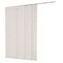 Persianas de trilho de painel VEVOR, trilho extensível de 116 cm a 218 cm de largura, cortinas de painel ajustáveis de até 243 cm de altura, persianas de painel blackout verticais para portas de correr, portas de pátio, divisórias de ambientes, cinza claro