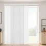 VEVOR Panel Track Blinds, Extendable Track from 116 cm to 218 cm W, Trimmable Panel Curtains Up to 243cm H, Adjustable Vertical Panel Blinds for Sliding Doors, Patio Doors, Room Divider, Window, White