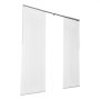 Persianas de panel VEVOR, riel extensible de 115 cm a 218 cm de ancho, cortinas de panel recortables de hasta 244 cm de alto, persianas de panel vertical ajustables para puertas correderas, puertas de patio, separadores de ambientes y ventanas, color blanco