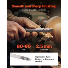6PCS Wood Lathe Chisel Set HSS Woodturning Tools Storage Box for Lathe Finisher