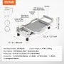 VEVOR Cheese Cutter with Wire, 0.39" & 0.78" Cheeser Butter Cutting Blade, Detachable Cheese Slicer Wire, Aluminum Alloy Commercial Cheese Slicer with 316 Stainless Steel Knife Wire, Kitchen Cooking