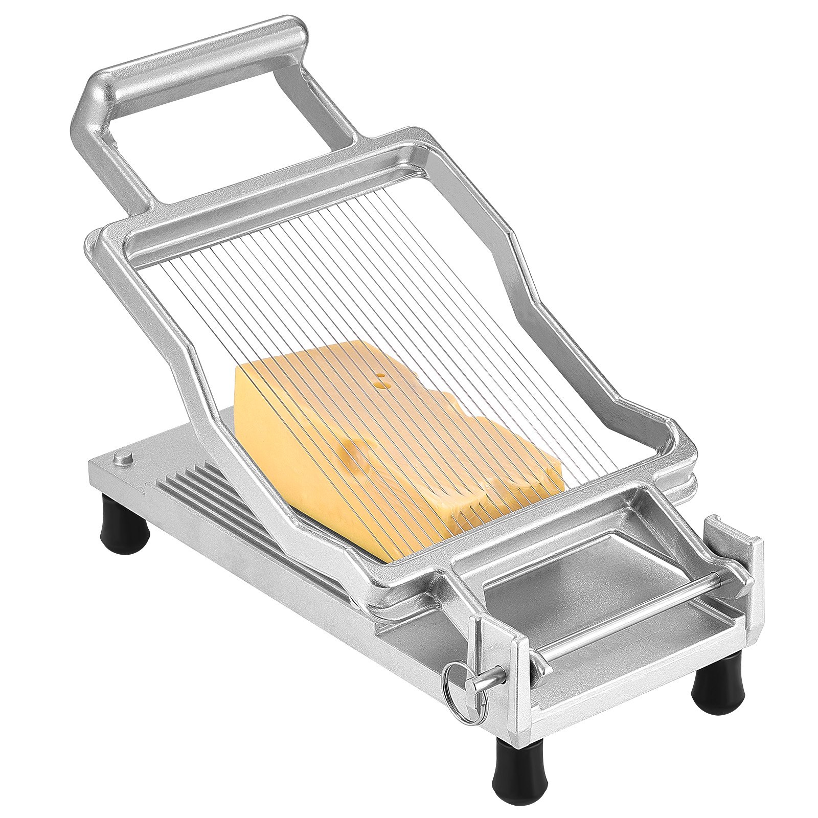 VEVOR Cheese Cutter with Wire, 0.2" Ultra-Thin Cheeser Butter Cutting Blade, Detachable Cheese Slicer Wire, Aluminum Alloy Commercial Cheese Slicer with 316 Stainless Steel Knife Wire, Kitchen Cooking