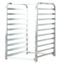 VEVOR bun pan rack with 10-tier aluminum frame and open sides for easy access.