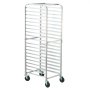 VEVOR Bun Pan Rack, 20-Tier Commercial Bakery Racks with Brake Wheels, Aluminum Racking Trolley Storage for Half & Full Sheet, Speed Rack For Kitchen Home, Bread Baking Equipment, 66 x 51.8 x 177.8 cm