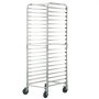 VEVOR Bun Pan Rack, 20-Tier Commercial Bakery Racks with Brake Wheels, Aluminum Racking Trolley Storage for Half & Full Sheet, Speed Rack For Kitchen Home, Bread Baking Equipment, 66 x 51.8 x 177.8 cm