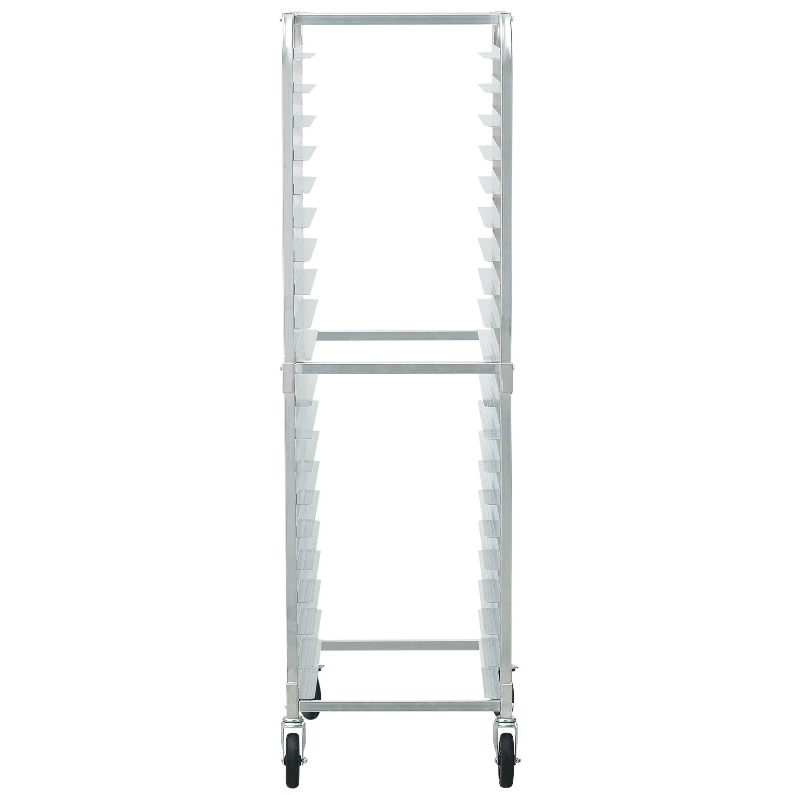 VEVOR Bun Pan Rack, 20-Tier Commercial Bakery Racks with Brake Wheels, Aluminum Racking Trolley Storage for Half & Full Sheet, Speed Rack For Kitchen Home, Bread Baking Equipment, 66 x 51.8 x 177.8 cm