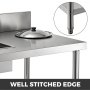 Breading Table 100x70x80cm Breader Station Fried Chicken Stainless Steel Worktop