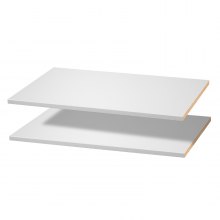 VEVOR Melamine Shelves, 2 Piece, Wooden Cabinet Shelves Cut to Size for Closet System, Replacement Cabinet Shelf, Versatile Use Wardrobe Board for Closets, Cabinets, or any custom Shelving Needs