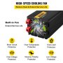 VEVOR Power Inverter Modifierad Sine Wave Inverter 6000W DC 12V till AC 230V LCD