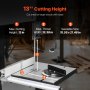 Woodworking Bandsaw 13.39 in Width Benchtop Band Saw 440-846 RPM 1100W 1-1/2HP