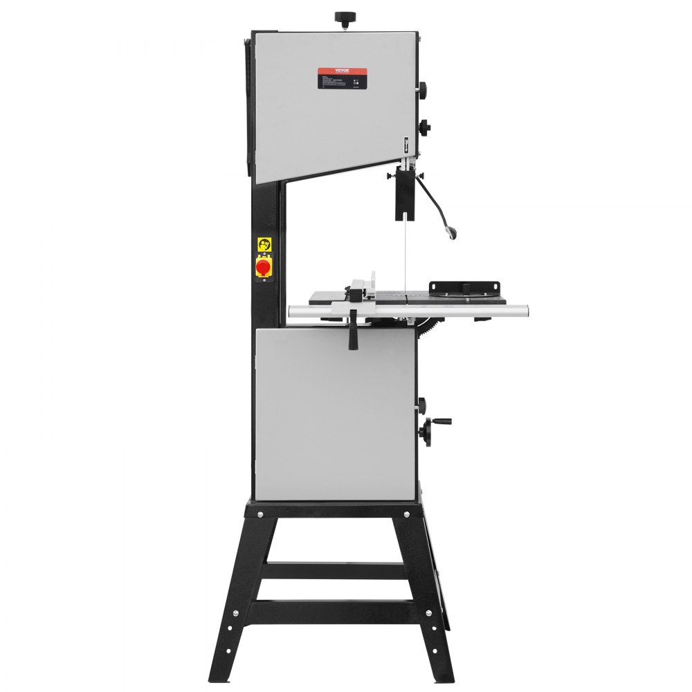 VEVOR Band Saw, 340mm / 13.39-Inch, Benchtop Bandsaw with Stand, 440-846 RPM Continuously Viable Speed, 1100W 1.5HP, 220V, Optimized Work Light, and Miter Gauge, for Woodworking Aluminum Wood Metal Copper
