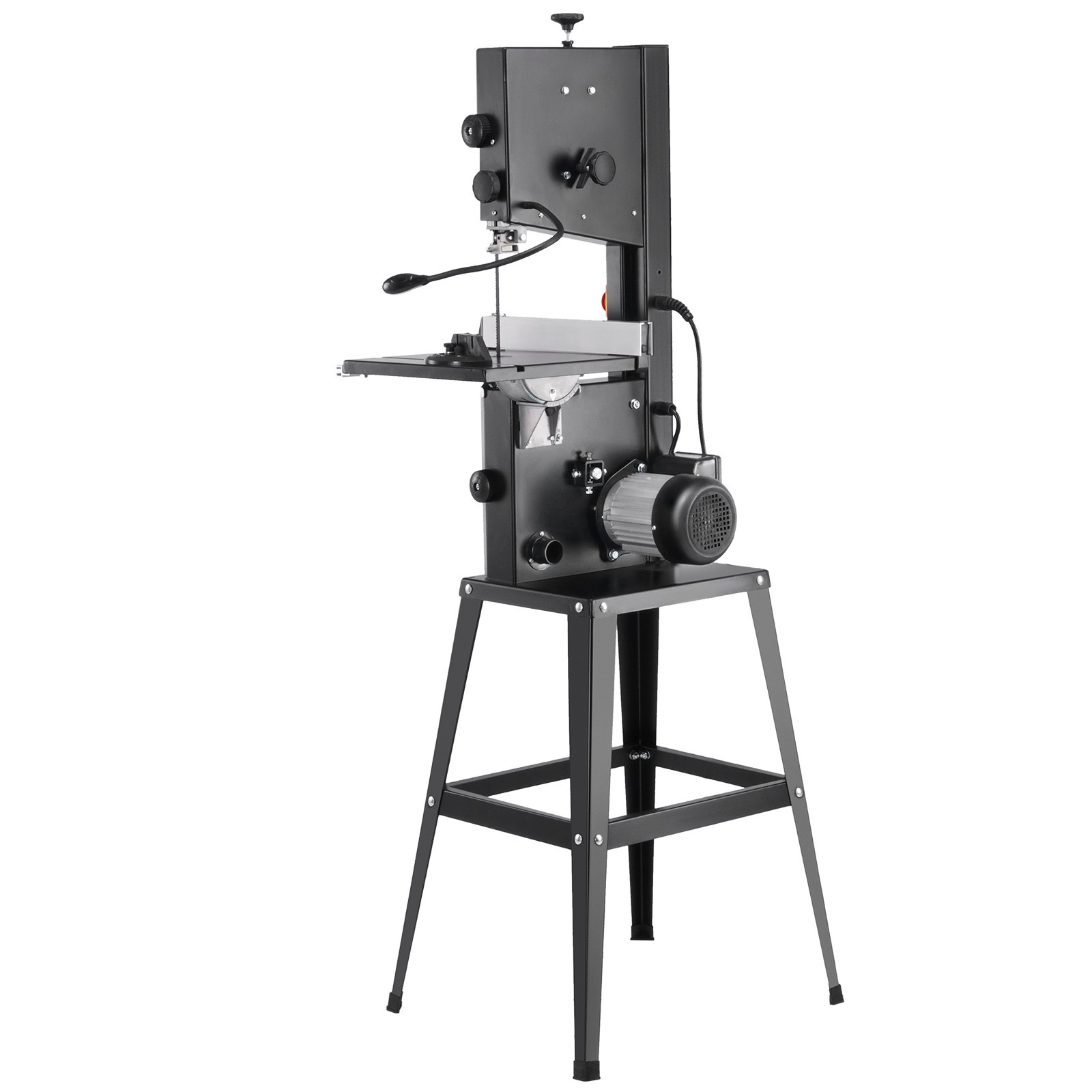 VEVOR Band Saw with Stand, 9.65-Inch, 560&1100 RPM Two-Speed Benchtop Bandsaw, 370W 1/2HP Motor 6'' Cutting Height 72.13'' Sawblade Length, with Fence and Miter Gauge, for Woodworking Aluminum Plastic