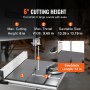 VEVOR Båndsav med Stand Benchtop Båndsav 9,65 i 370W To-Speed ​​Justerbar