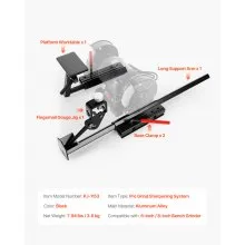 VEVOR Multi-Grind Sharpening System, Vari-Grind Pro Sharpening Jig Kit for 6" & 8" Bench Grinders – with Platform, Long Support Arm & Fingernail Gouge Jig, for Chisels, Woodturning, Plane Irons