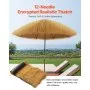 VEVOR Artificial Thatch Grass Roof, 1.3 x 3.9 ft Tiki Bar Hut Thatch Roofing Roll, Waterproof & Fire-Resistant, Palapa Tiki Roof Mat for Patio Pool Beach Tropical Hawaiian Party Décor