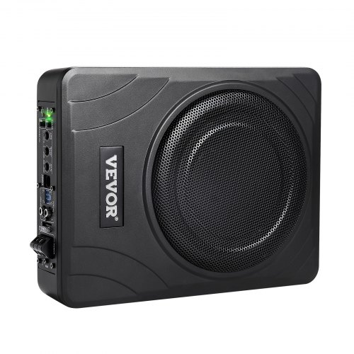 Fetcoi 8 600W Active Car Subwoofer Stereo Amplifier with Slim Metal Housing, Black
