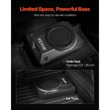10" 400W Under Seat Car Subwoofer Slim Powered Car/Truck Subwoofer System