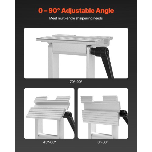 Gabarit D'affûtage VEVOR Pour Meuleuse D'établi 152 Mm / 203 Mm - Avec Plateforme, Bras Support, Gabarit Gouges - Pour Ciseaux, Rabots, Outils Bois
