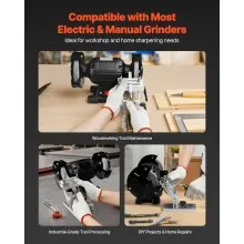 VEVOR Adjustable Tool Rest Sharpening Jig for 152 mm or 203 mm Bench Grinders