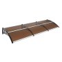 VEVOR Window Door Awning Canopy 40" x 120", UPF 50+ Polycarbonate Entry Door Outdoor Window Awning Exterior, Front Door Overhang Awning for Sun Shutter, UV, Rain, Snow Protection, Hollow Sheet