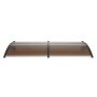 VEVOR Window Door Awning Canopy 965 x 1987 mm, UPF 50+ Polycarbonate Entry Door Outdoor Window Awning Exterior, Front Door Overhang Awning for Sun Shutter, UV, Rain, Snow Protection, Hollow Sheet