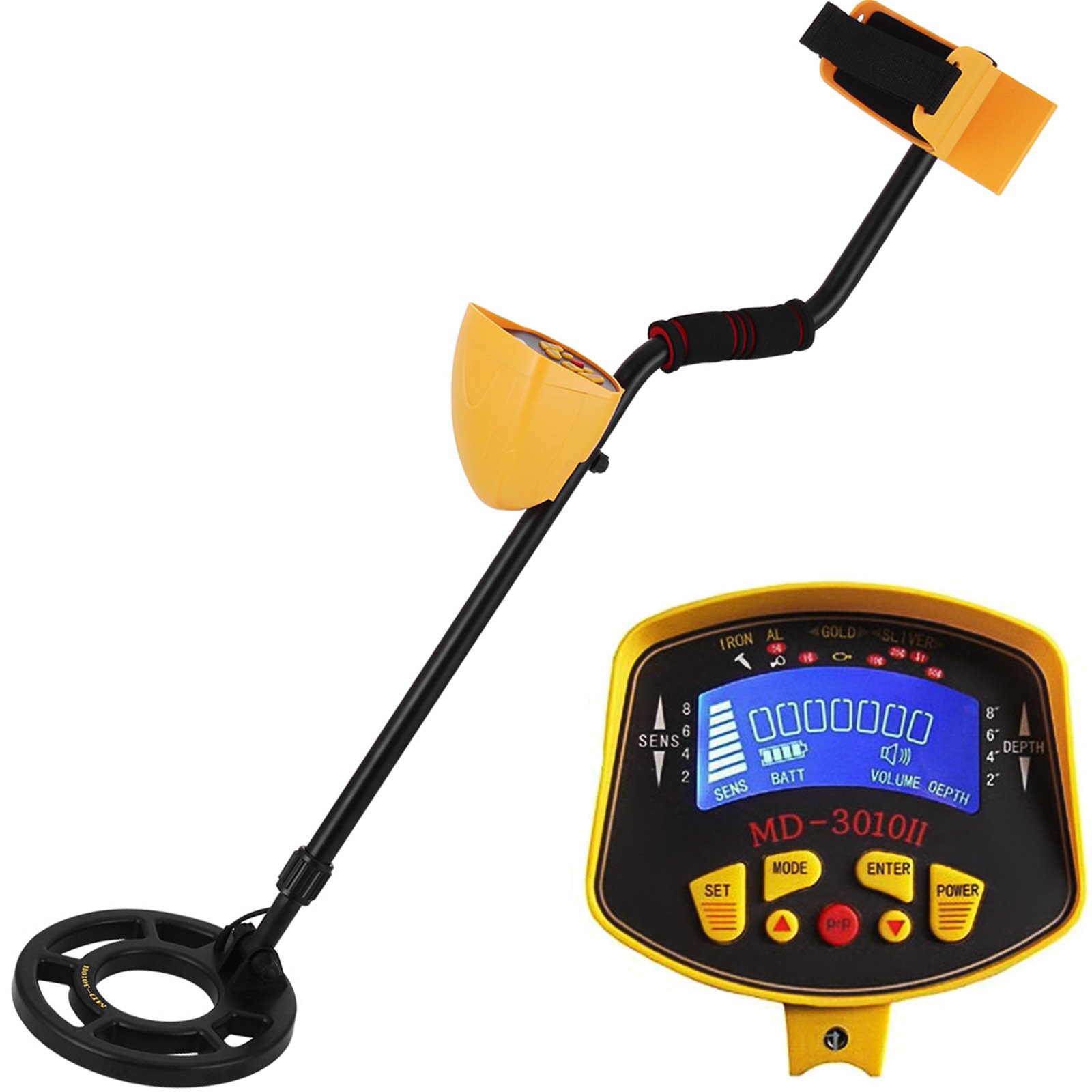 MD-3010 Deep Sensitive Metal Detector Gold Digger Treasure Hunter LCD Waterproof