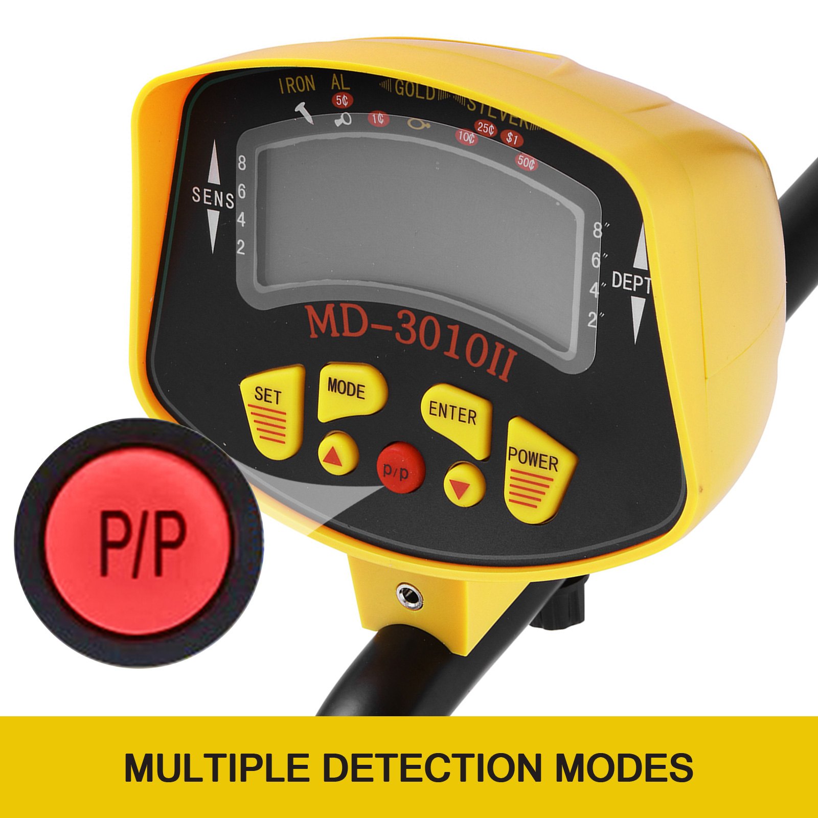 MD-3010 Deep Sensitive Metal Detector Gold Digger Treasure Hunter LCD Waterproof