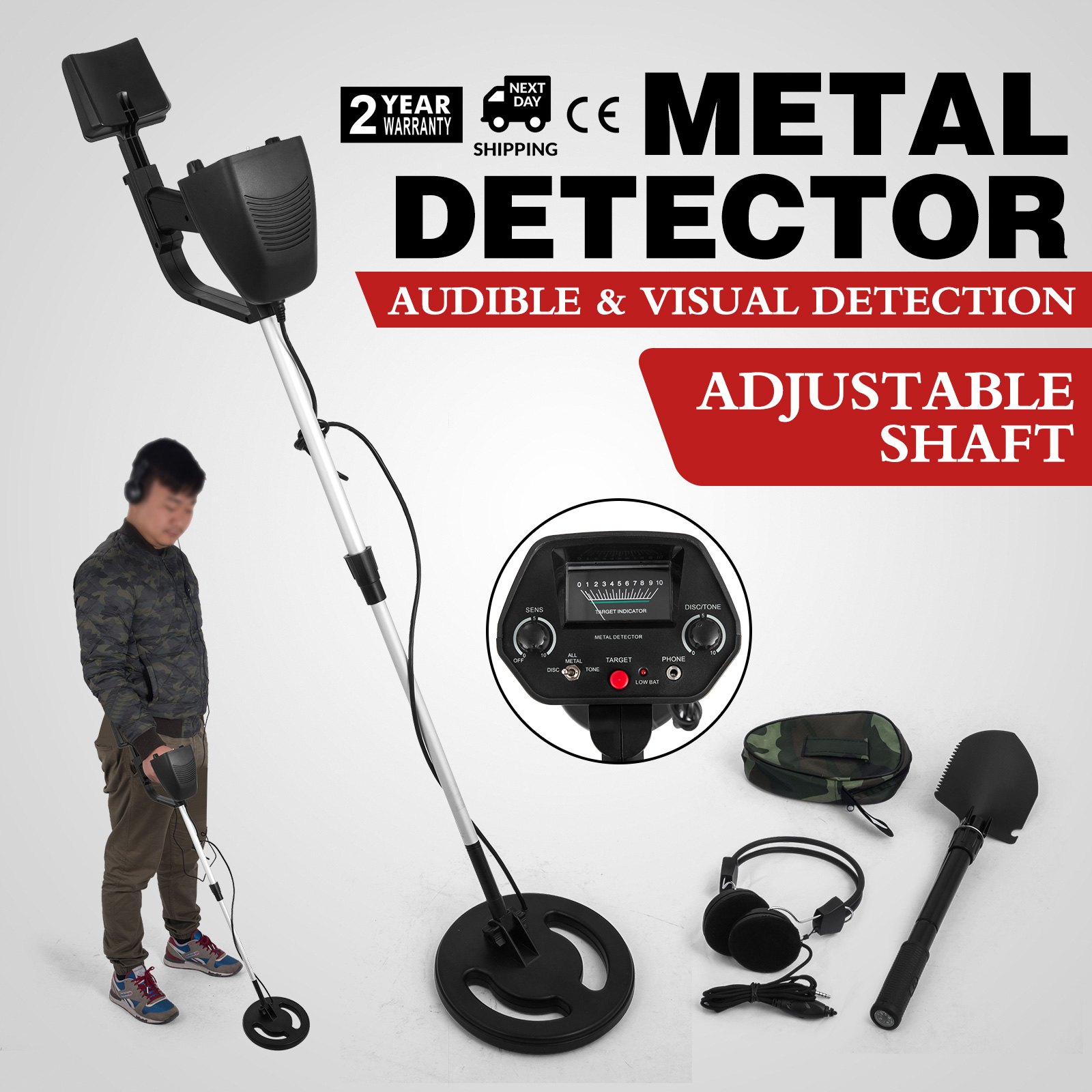 Vevor Discriminating Metal Detector With Pinpoint Function