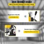 VEVOR magnetic drill press with ergonomic handle and rocker-type lifting rod.