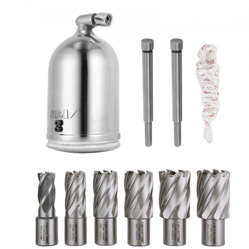 VEVOR MD40 Magnetic Drilling Machine with 6PC 1 in HSS Cutter Set Annular Cutter Bits MD40 Industruial 1100W 40mm Magnetic Mag Drill w/6PC 1" HSS Annular Drill Bits