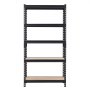 VEVOR Storage Shelves, 5-Tier Adjustable, 907.2 kg Capacity, Heavy Duty Garage Storage Shelving Unit, Metal Utility Rack Shelf, for Kitchen Pantry Basement Bathroom, 822 mm W x 415 mm D x 1594 mm H