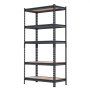VEVOR Storage Shelves, 5-Tier Adjustable, 907.2 kg Capacity, Heavy Duty Garage Storage Shelving Unit, Metal Utility Rack Shelf, for Kitchen Pantry Basement Bathroom, 822 mm W x 415 mm D x 1594 mm H