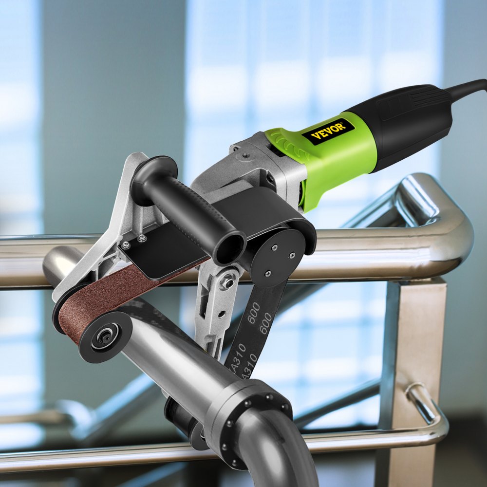 Pipe Belt Sander Tube Pole Polisher Sanding Machine for Stainless Steel 800W