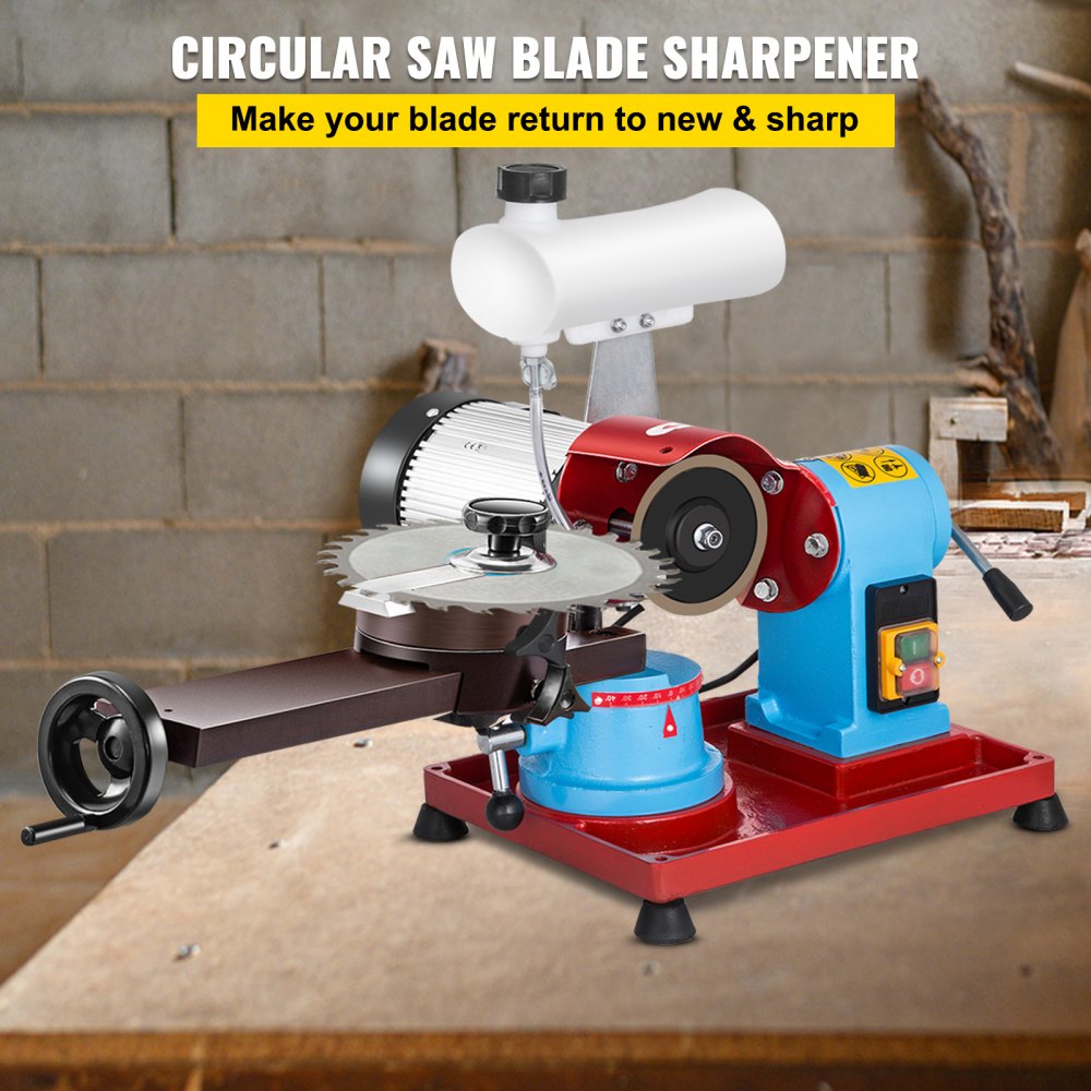 Circular Saw Blade Sharpener Water Injection Grinding Grinder Machine 110V  VEVOR US