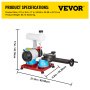 VEVOR Circular Saw Blade Sharpener 370W Saw Blade Sharpener 230V Electric Circular Saw Blade Sharpen 3''-27.5'' / 80-700MM 2850RPM Electric Water Injection Grinding Grinder Machine