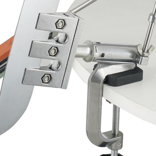 Stainless Steel Knife Sharpener With 10 Whetstones Kit, 360° Flip Design,  for Home, Clamping, Garden Scissors